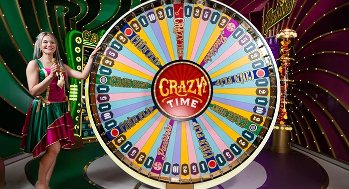 Crazy Time live dealer game field